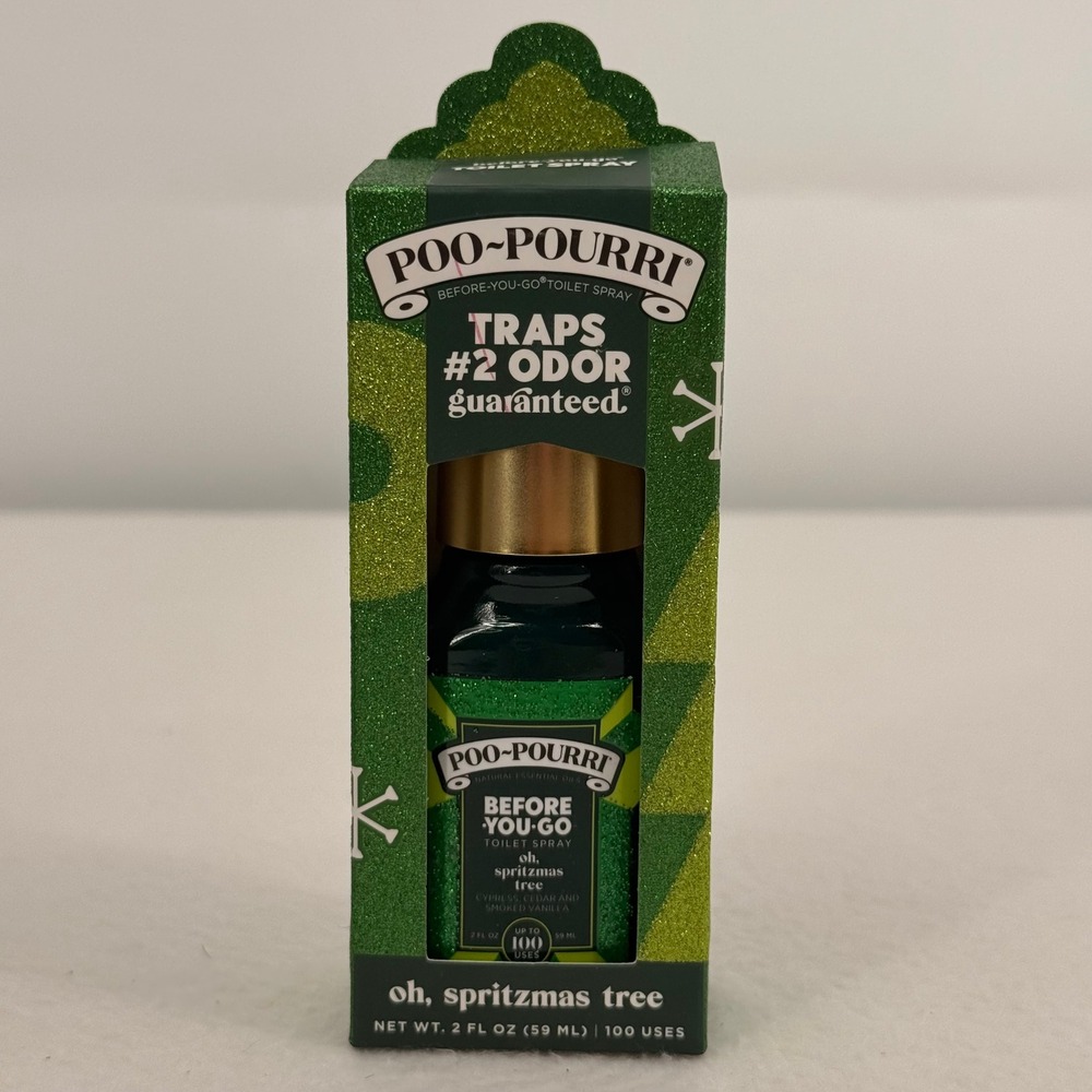 Poo-Pourri Oh Spritzmas Tree Before-You-Go Toilet Spray 2oz Holiday Scent 02046
